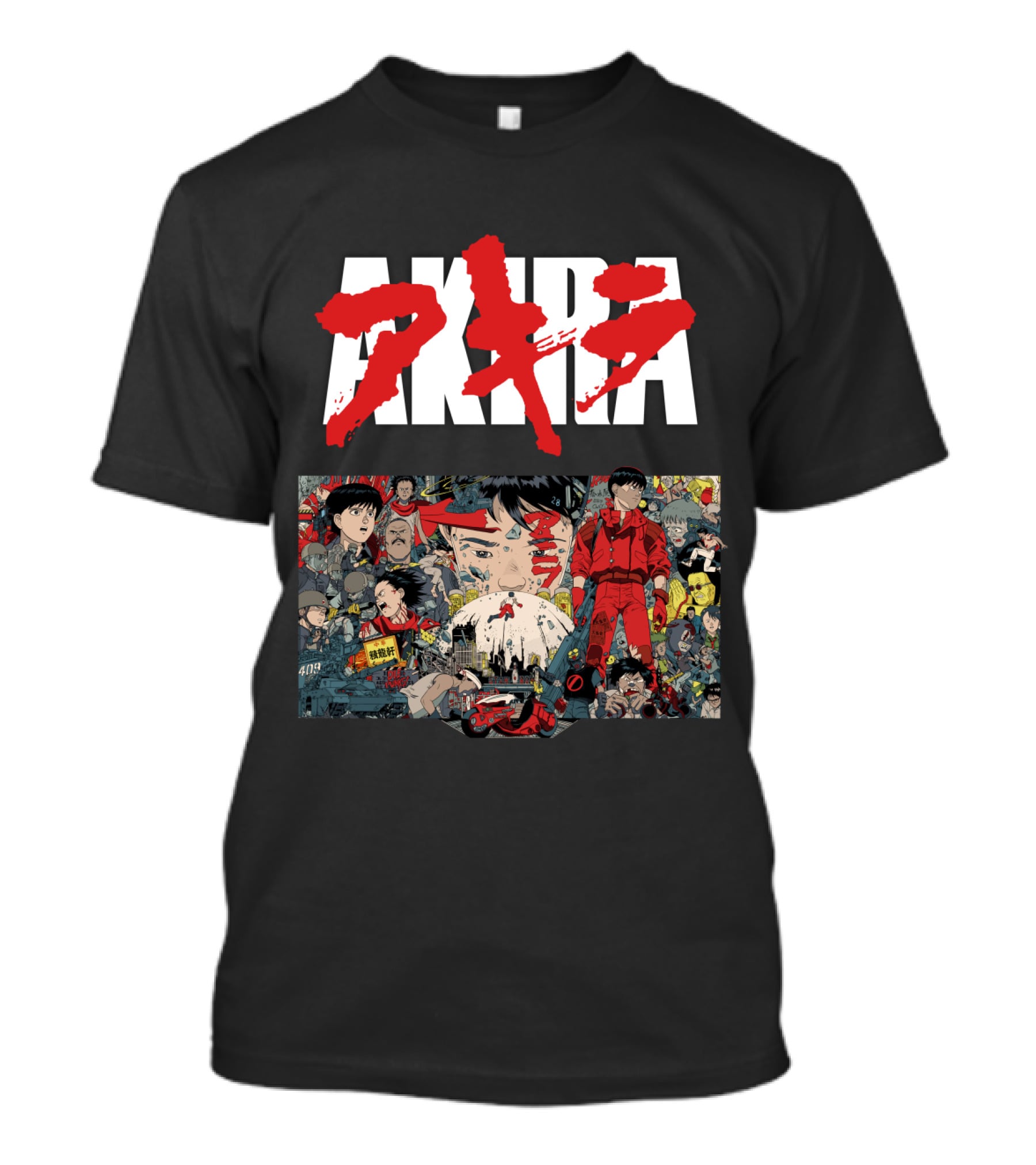 AKIRA Classic Manga Anime Art Kaneda Capsule Cyberpunk Dystopia Icons T-Shirt