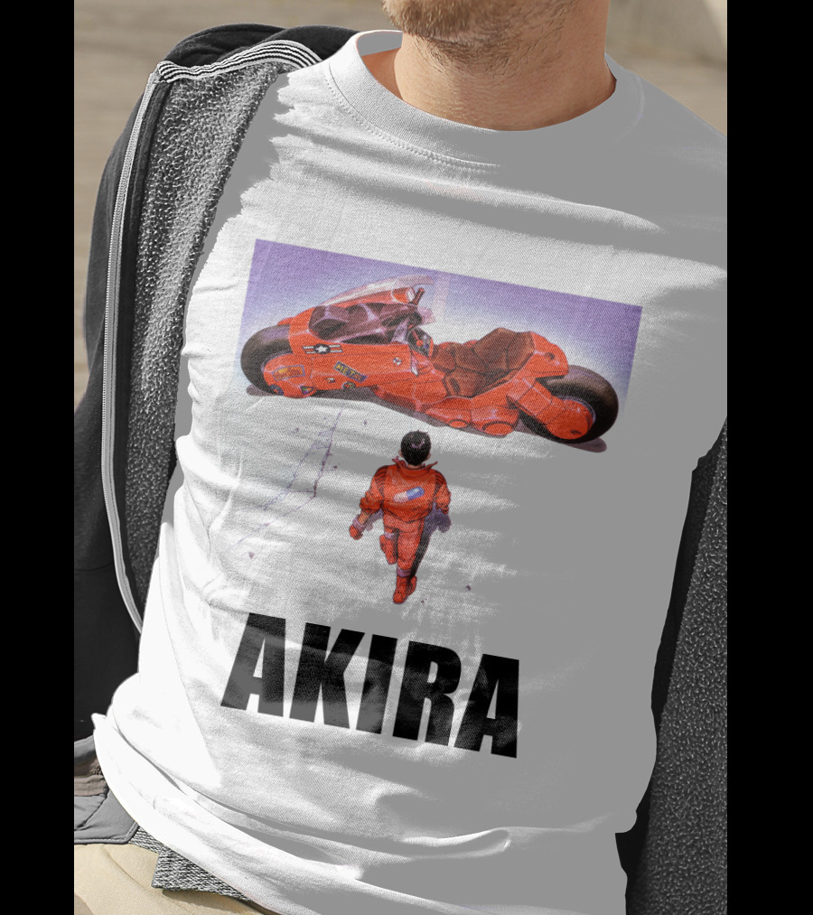 Kaneda Iconic Red Motorcycle Akira T-Shirt