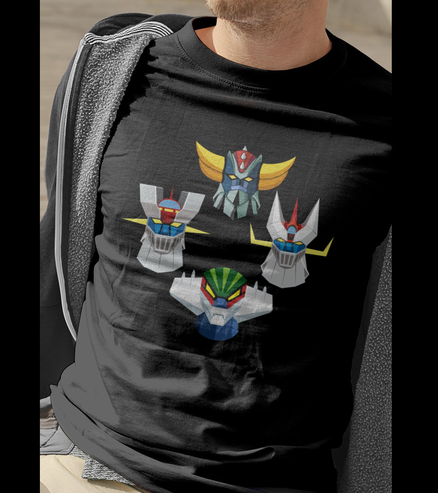 Mazinger Goldorak Robot Heads GN T-Shirt