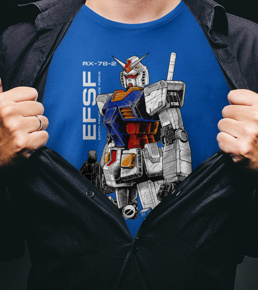 RX-78-2 Gundam EFSF Earth Federation Space Force T-Shirt