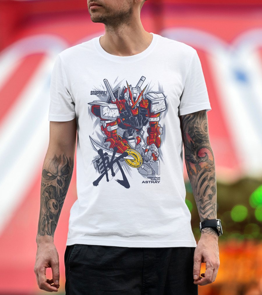 MBF-P02 Gundam Astray Red Frame Snapfit Model Kit T-Shirt