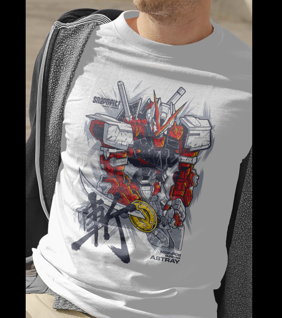 MBF-P02 Gundam Astray Red Frame Snapfit Model Kit T-Shirt