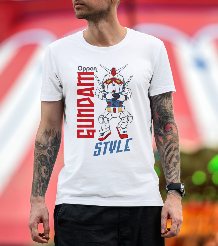 Oppan Gundam Style Vintage Mecha Dance T-Shirt