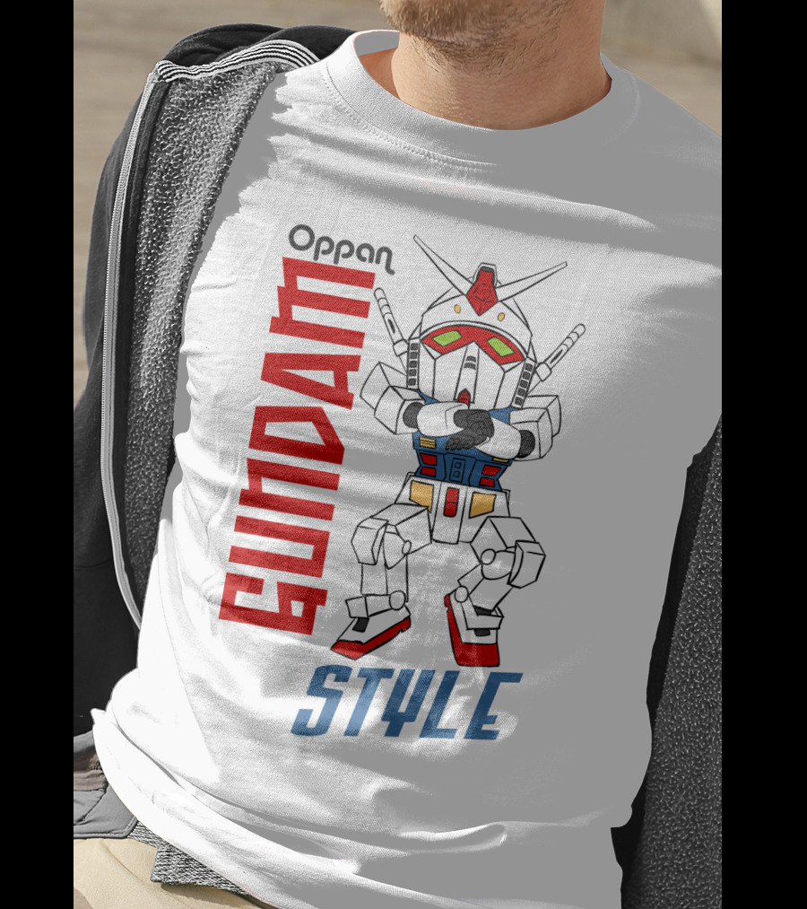 Oppan Gundam Style Vintage Mecha Dance T-Shirt