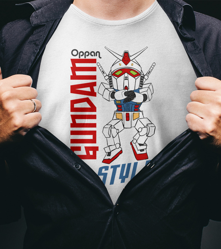 Oppan Gundam Style Vintage Mecha Dance T-Shirt