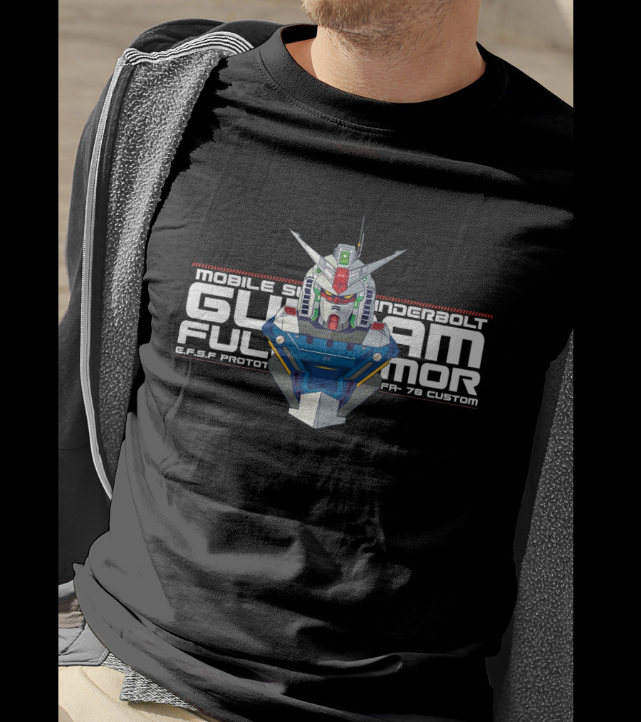 Mobile Suit Thunderbolt Gundam Full Armor E.F.S.F Prototype FA-78 Custom T-Shirt