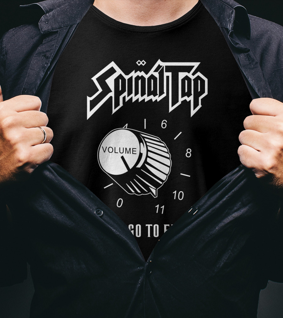 Spinal Tap These Go To Eleven Volume Knob T-Shirt
