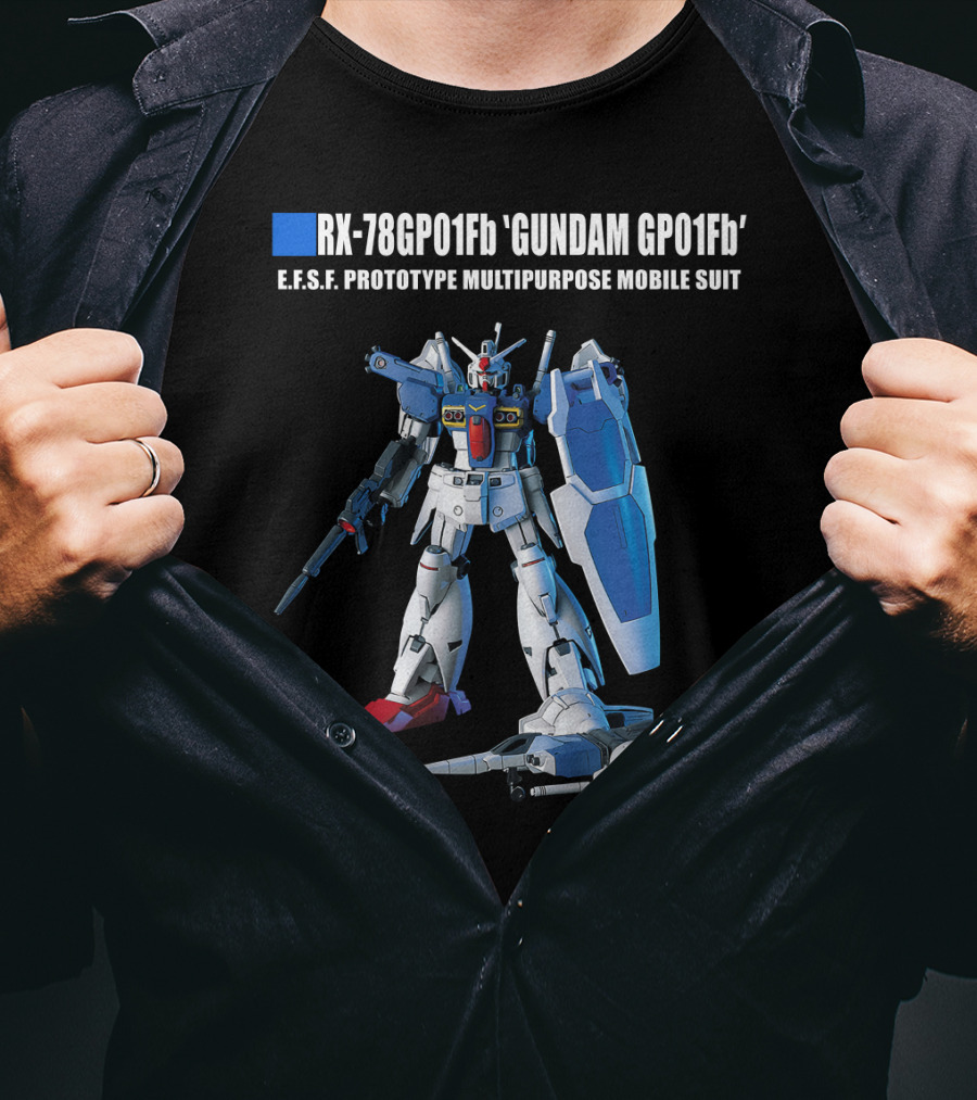 RX-78GP01Fb Gundam GP01Fb E.F.S.F. Prototype Multipurpose Mobile Suit T-Shirt