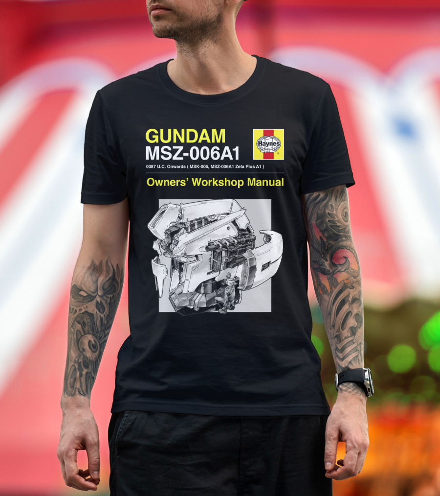 Gundam MSZ-006A1 Zeta Plus Owners' Workshop Manual Haynes 0087 U.C. Onwards T-Shirt