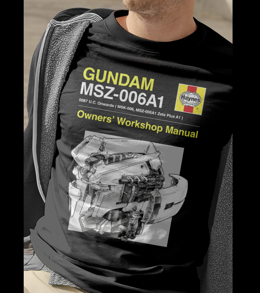 Gundam MSZ-006A1 Zeta Plus Owners' Workshop Manual Haynes 0087 U.C. Onwards T-Shirt