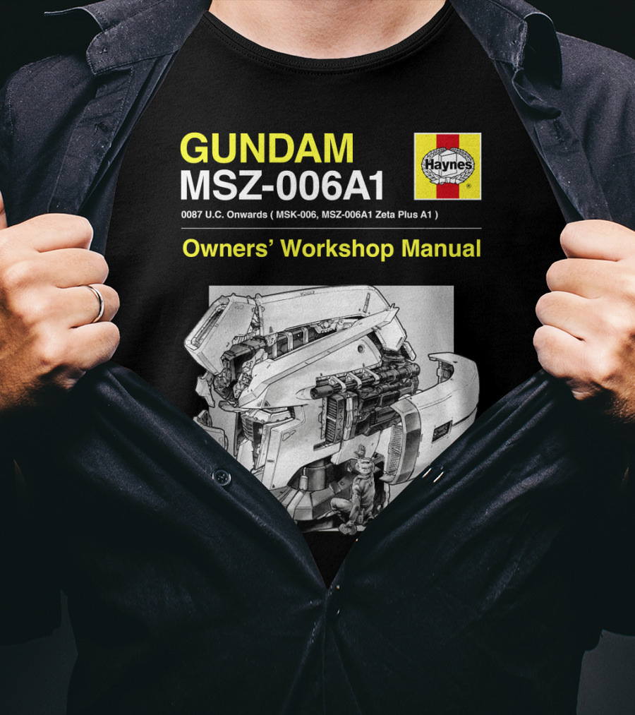 Gundam MSZ-006A1 Zeta Plus Owners' Workshop Manual Haynes 0087 U.C. Onwards T-Shirt