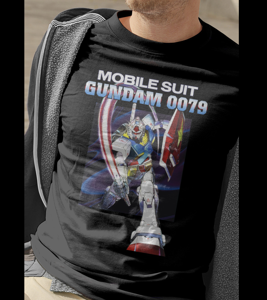 Mobile Suit Gundam 0079 Mecha Warrior Action Pose T-Shirt