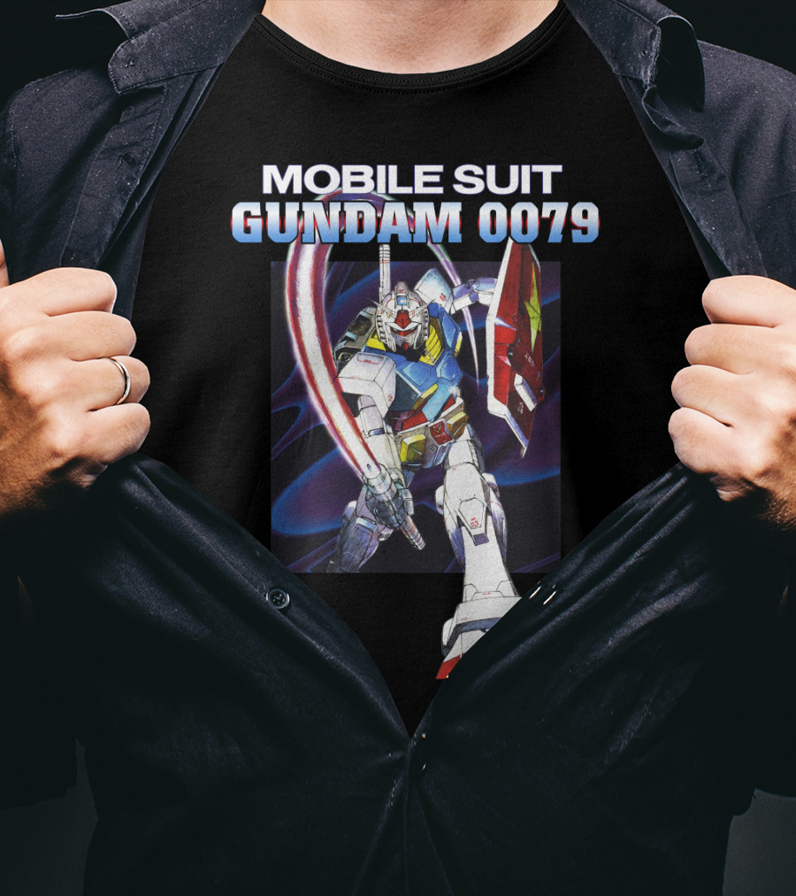Mobile Suit Gundam 0079 Mecha Warrior Action Pose T-Shirt