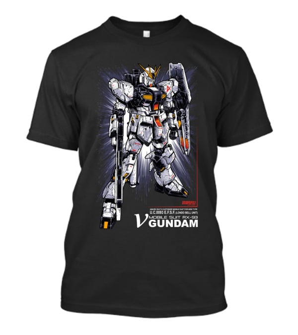 U.C.0093 E.F.S.F. Londo Bell Unit Mobile Suit RX-93 V Gundam T-Shirt