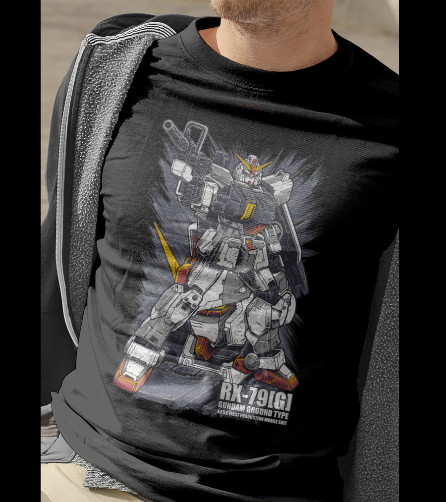 RX-79[G] Gundam Ground Type U.N.T. First Production Mobile Suit T-Shirt