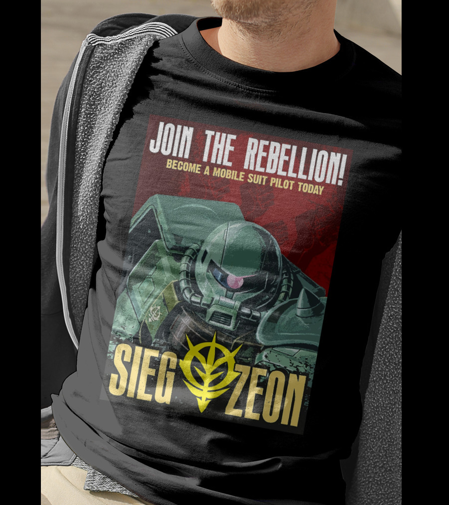Join The Rebellion Become A Mobile Suit Pilot Today Sieg Zeon T-Shirt