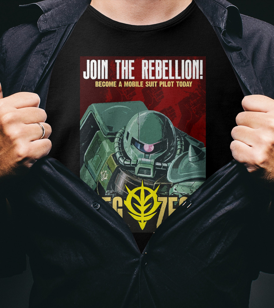 Join The Rebellion Become A Mobile Suit Pilot Today Sieg Zeon T-Shirt