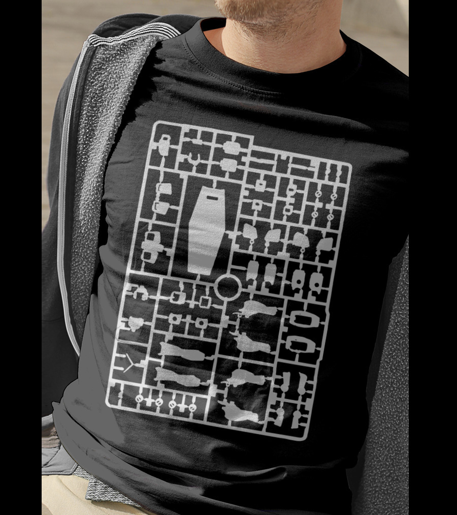 Gundam Plastic Model Kit Runner Frame T-Shirt