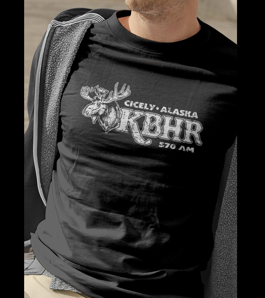 Cicely Alaska KBHR 570 AM Moose Radio T-Shirt