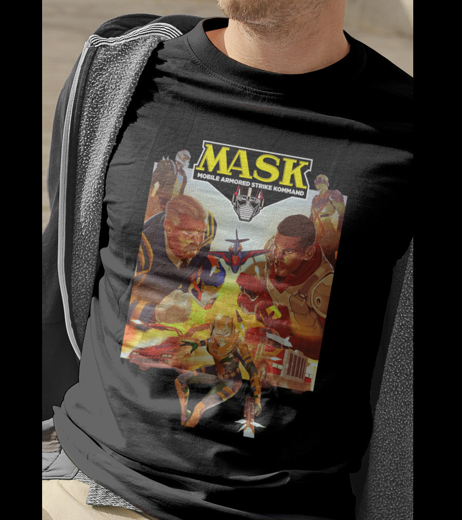 MASK Mobile Armored Strike Kommand Vintage Characters Showdown T-Shirt
