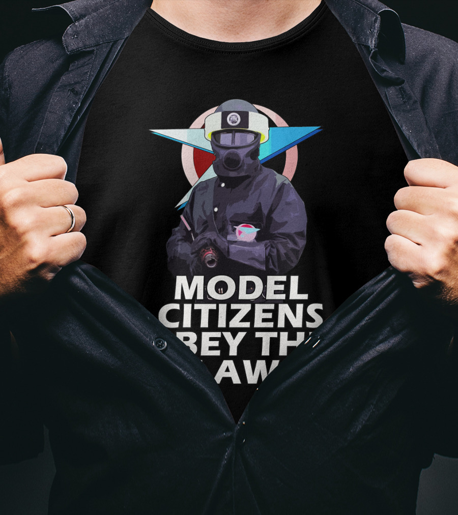MODEL CITIZENS OBEY THE LAW Blake's 7 Federation T-Shirt