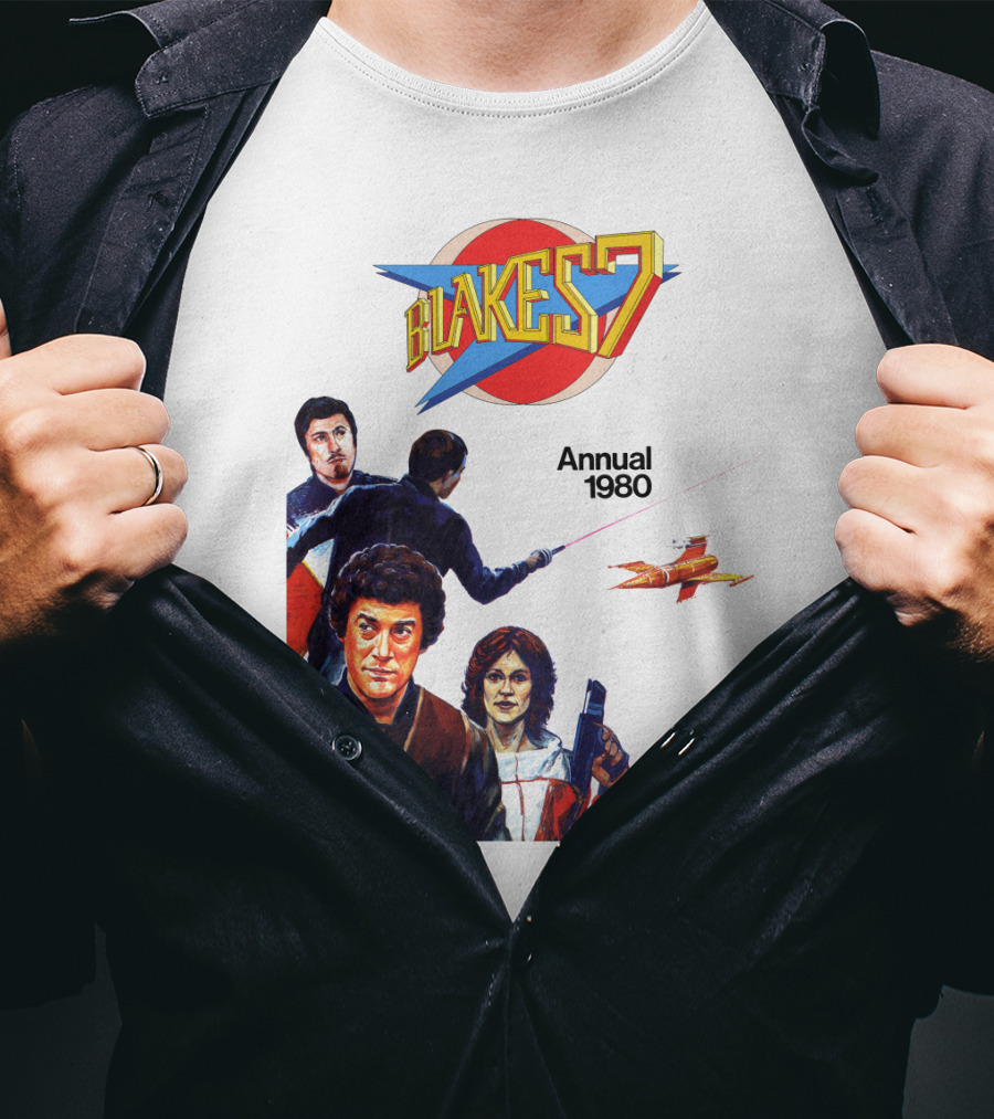 Blake's 7 Annual 1980 Classic Sci-Fi Series Cover T-Shirt