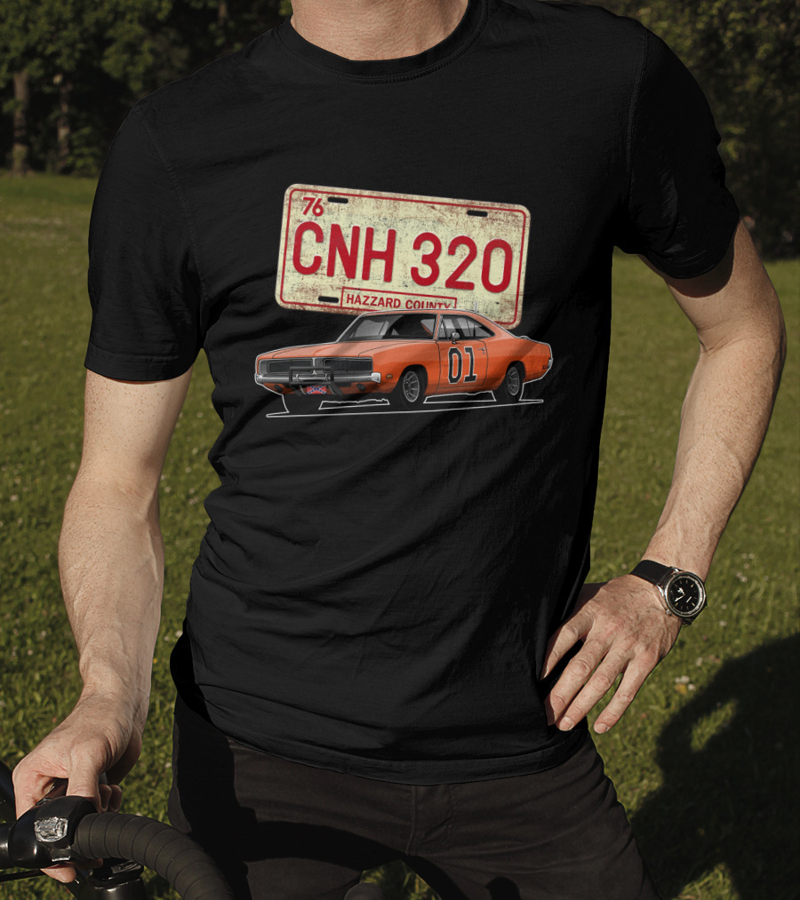 Duke Of Hazzard '76 CNH 320 Hazzard County 01 Car License Plate T-Shirt