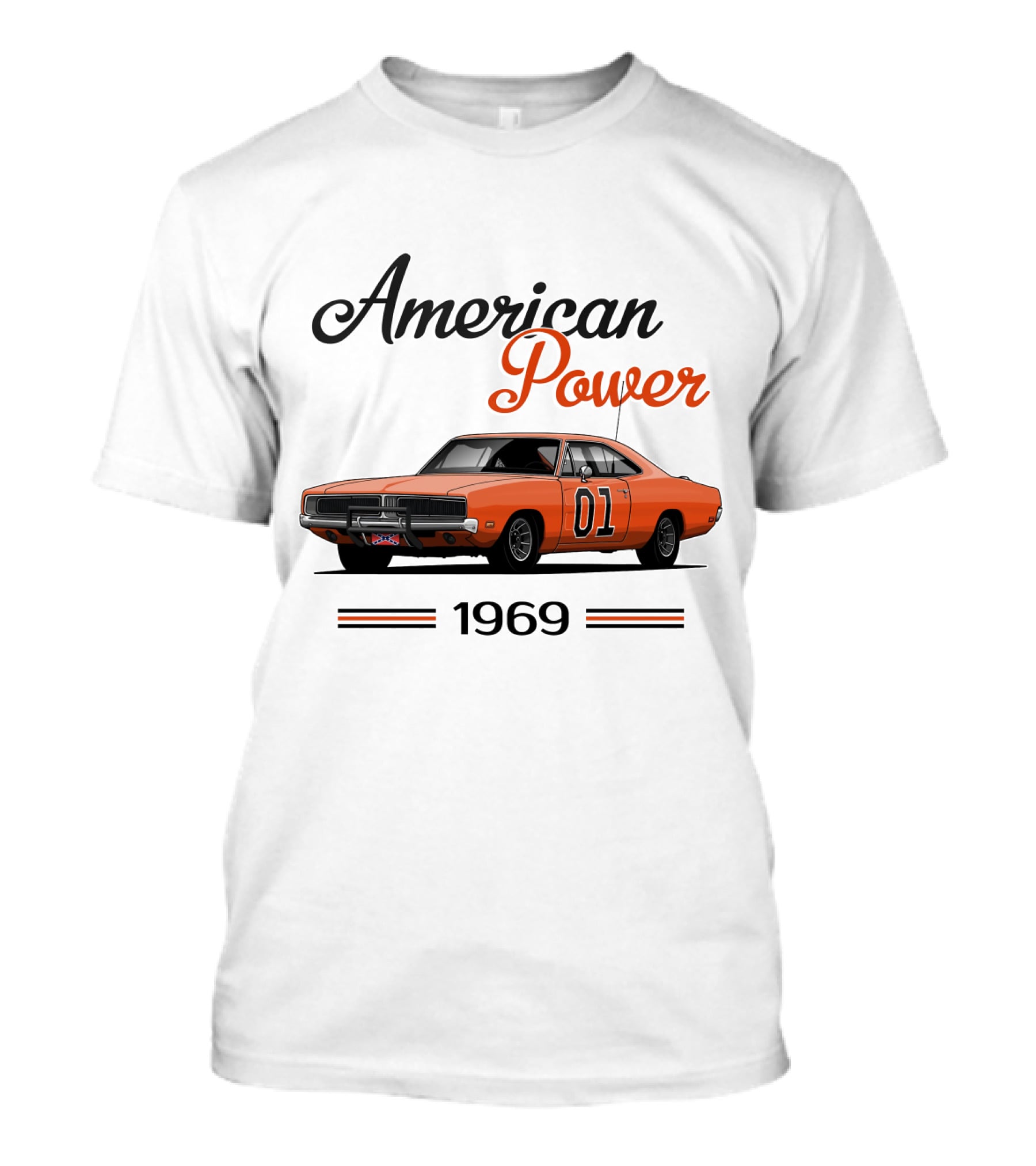 American Power 1969 Dukes Of Hazzard Charger 01 T-Shirt