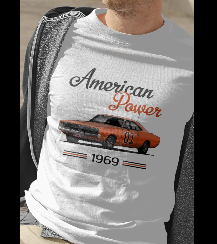 American Power 1969 Dukes Of Hazzard Charger 01 T-Shirt