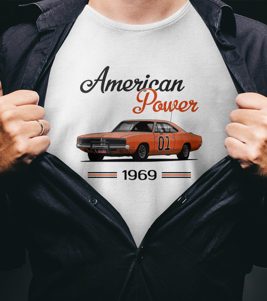 American Power 1969 Dukes Of Hazzard Charger 01 T-Shirt