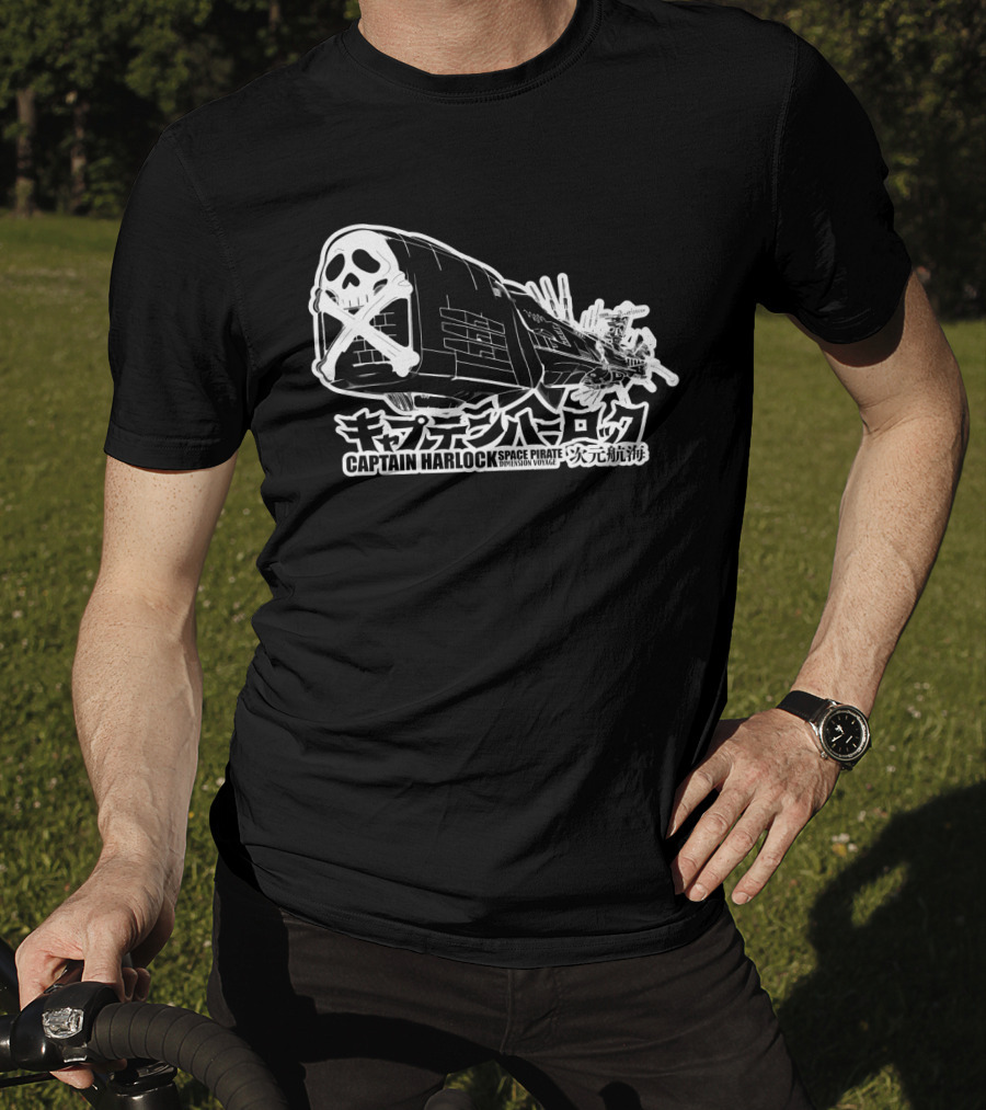 Captain Harlock Space Pirate Dimension Voyage Arcadia T-Shirt