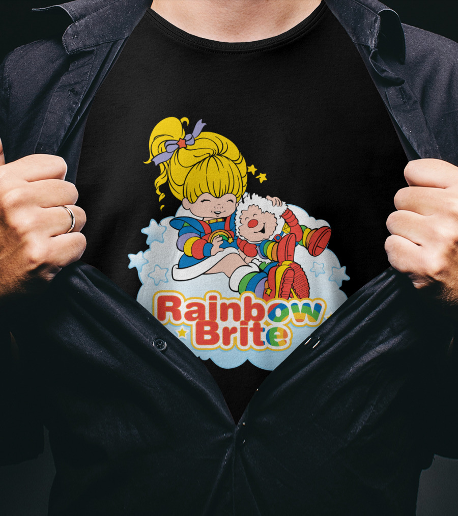 Rainbow Brite And Twink Smiling Happiness Cloud Adventure T-Shirt