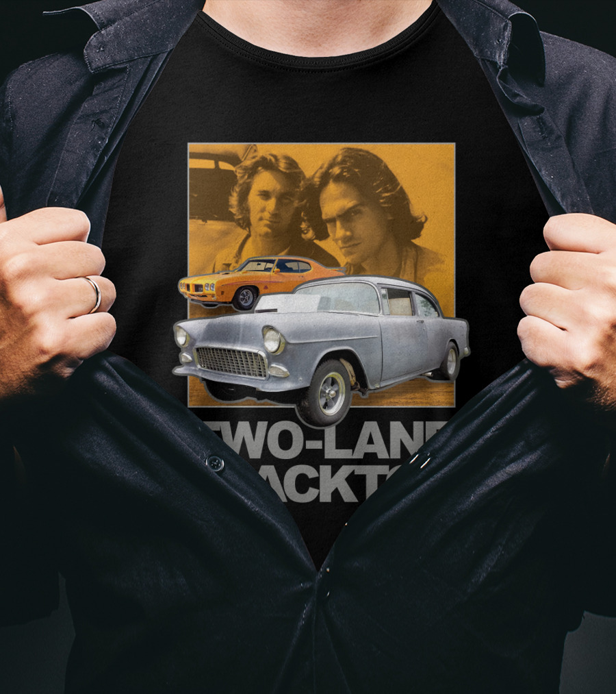 Two-Lane Blacktop Classic Cars And Characters T-Shirt