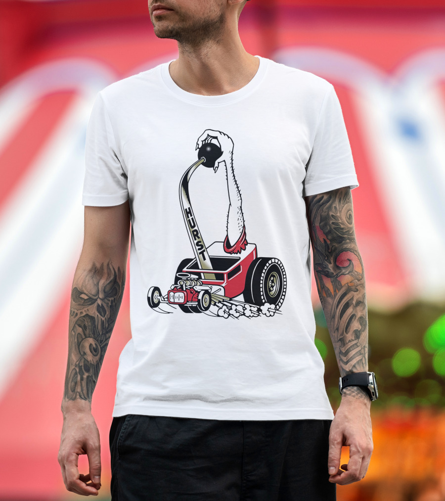 Hurst Floor Shift Monster Hot Rod Racing T-Shirt