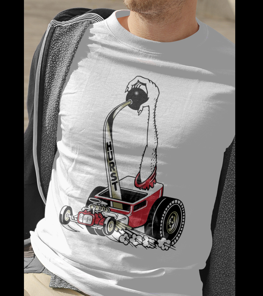Hurst Floor Shift Monster Hot Rod Racing T-Shirt