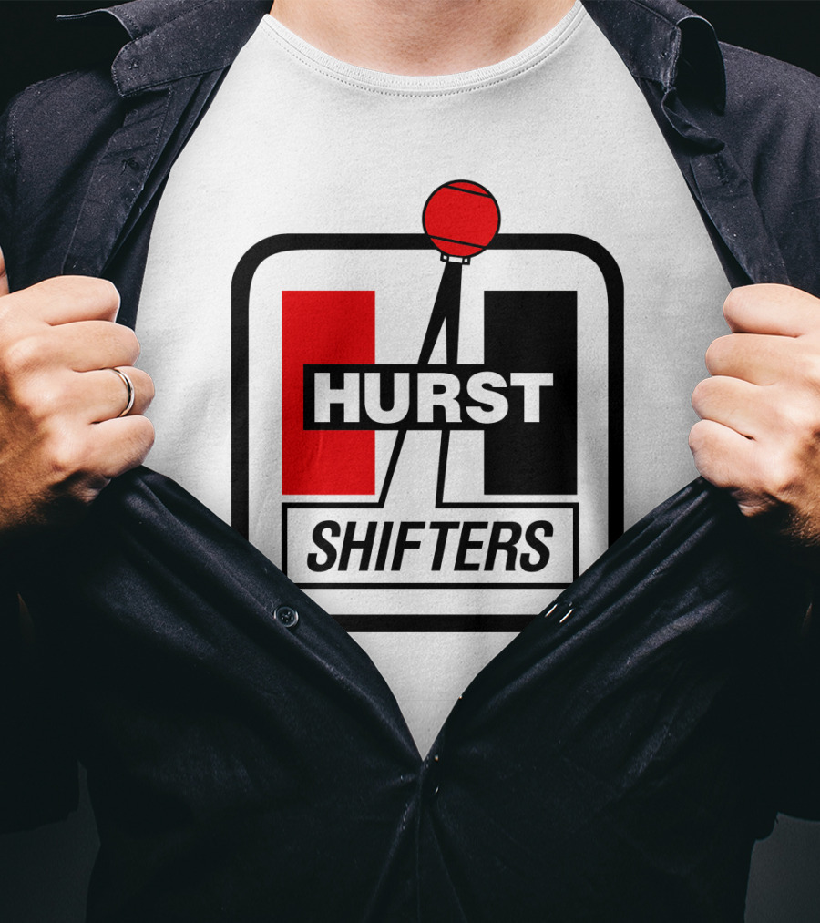 Hurst Shifters Logo Red And Black Gear Stick T-Shirt