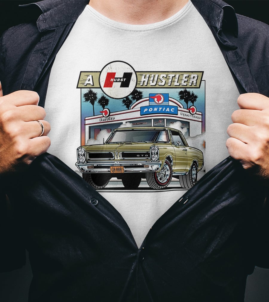 A Hurst Hustler 1965 Pontiac GTO Speeding T-Shirt