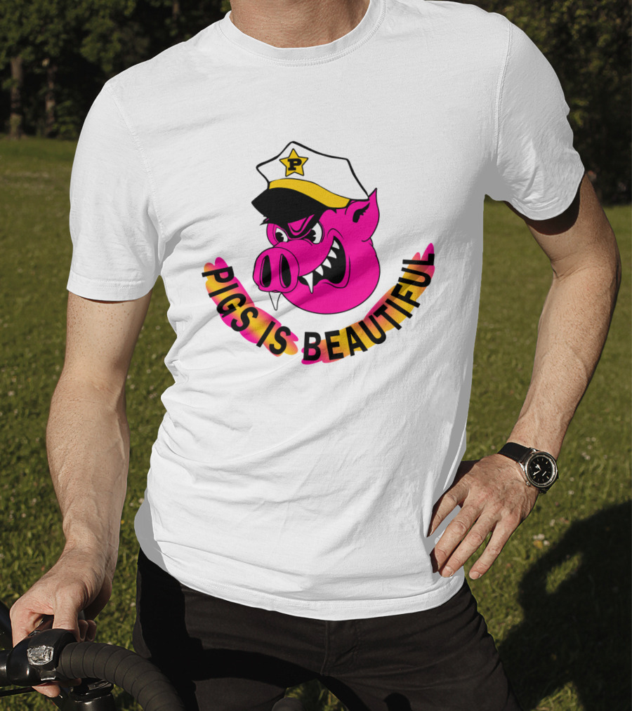 Captain Spaulding Pink Pig With Hat Pigs Is Beautiful T-Shirt