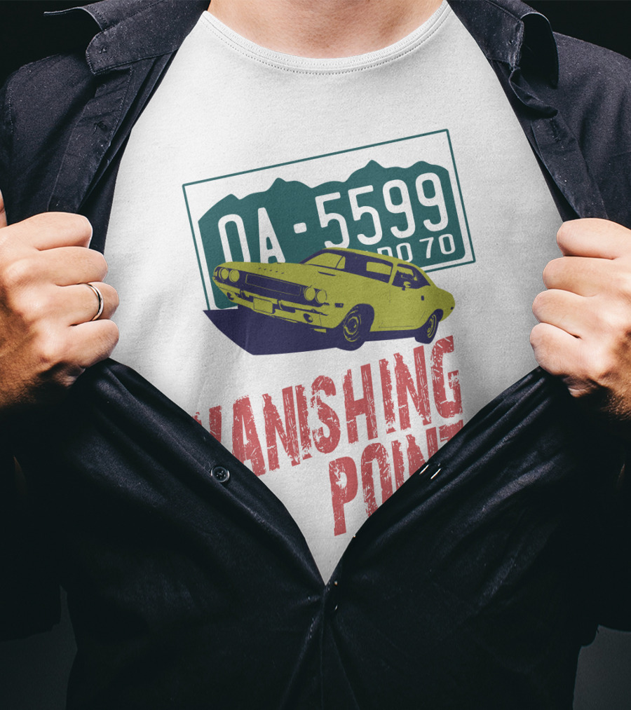 Vanishing Point OA-5599 70s Car Iconic Reference T-Shirt