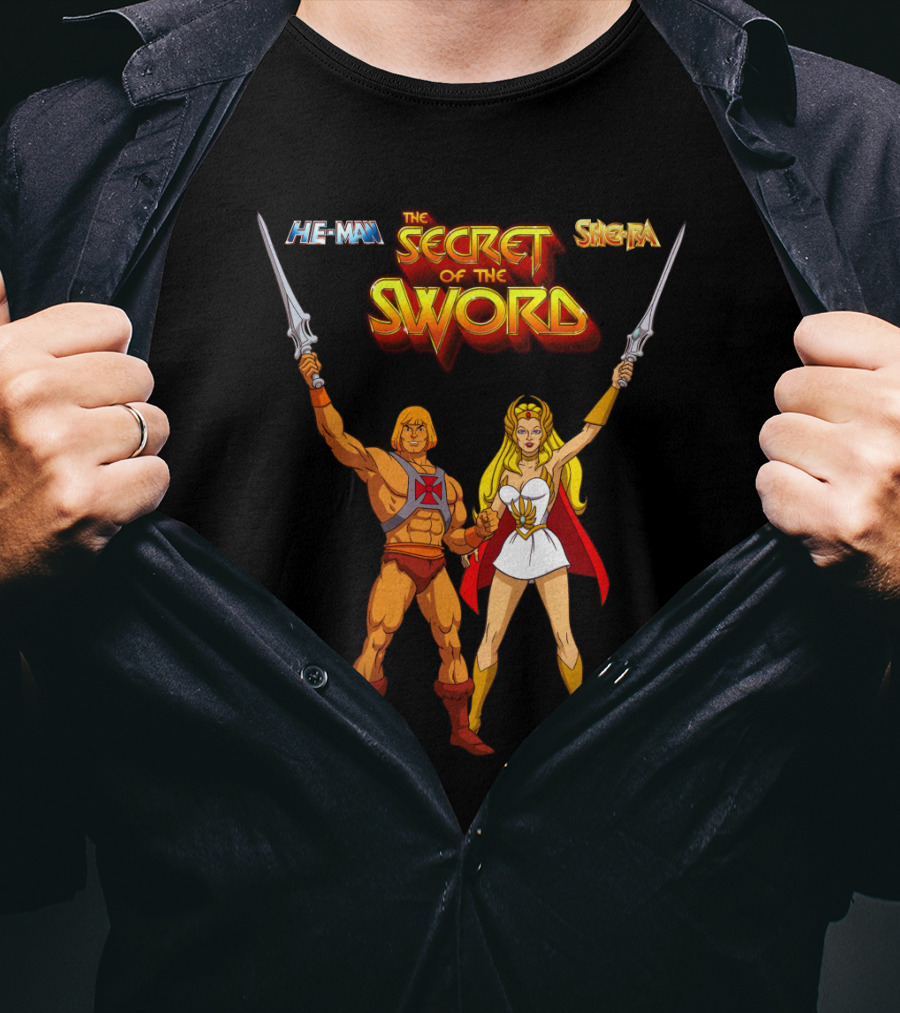 He-Man And She-Ra The Secret Of The Sword T-Shirt
