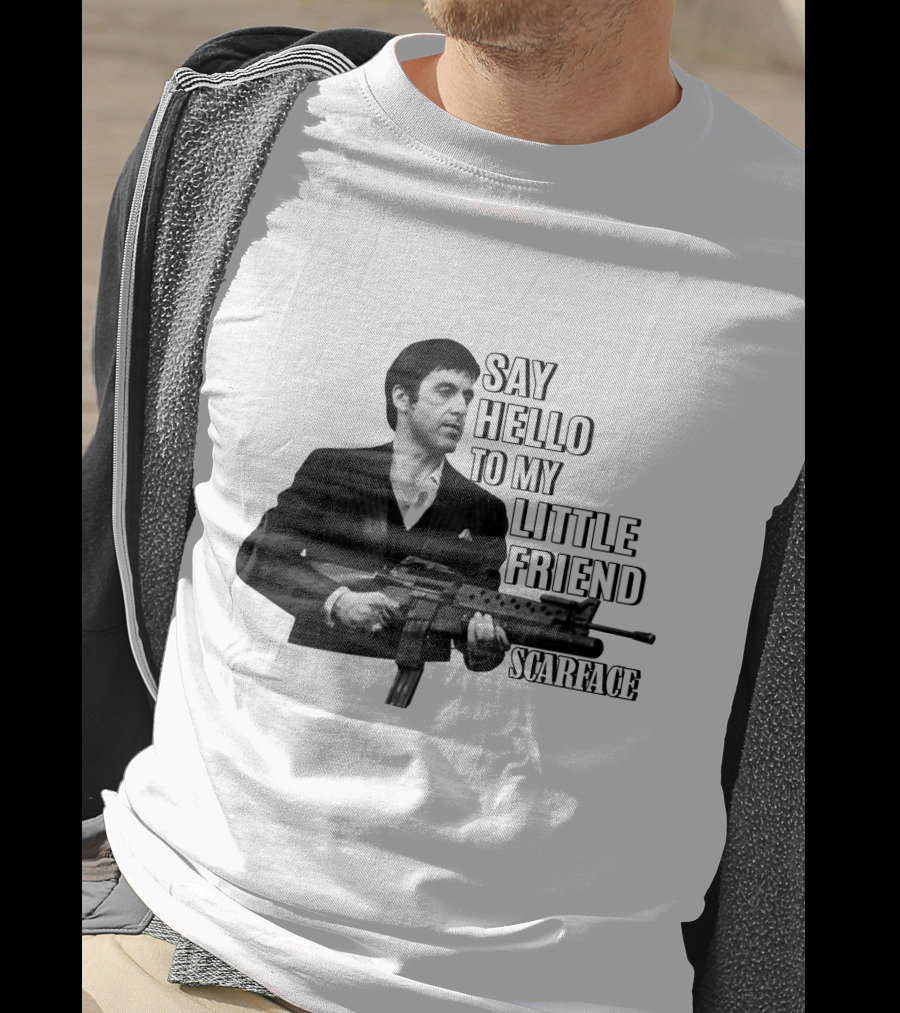 Scarface Say Hello To My Little Friend T-Shirt