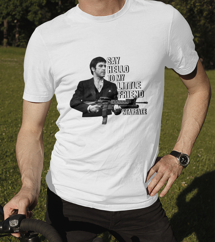 Scarface Say Hello To My Little Friend T-Shirt
