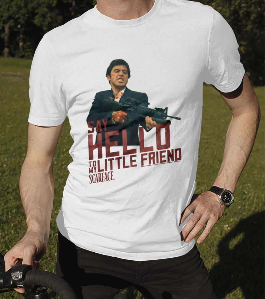 Say Hello To My Little Friend Scarface Movie Iconic Scene T-Shirt
