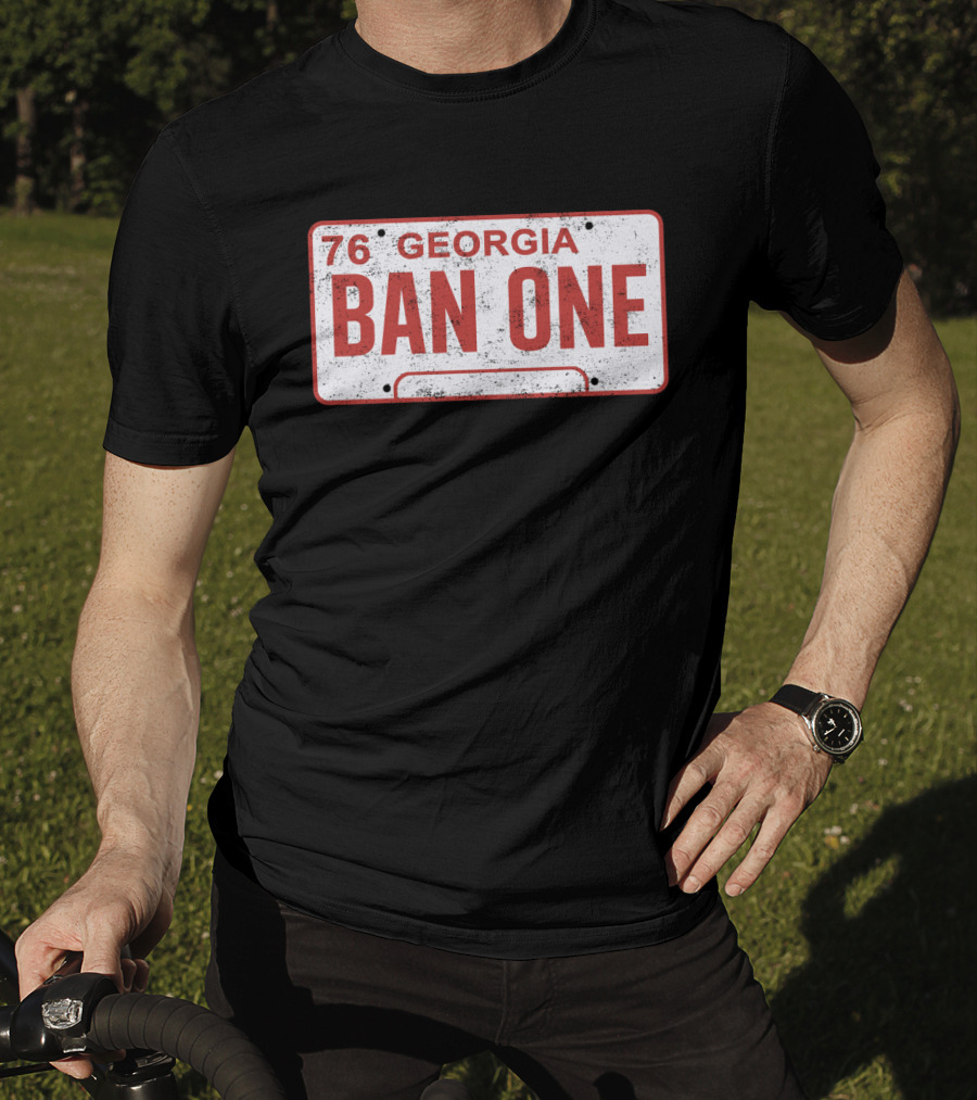 Smokey And The Bandit Georgia 76 Ban One License Plate T-Shirt