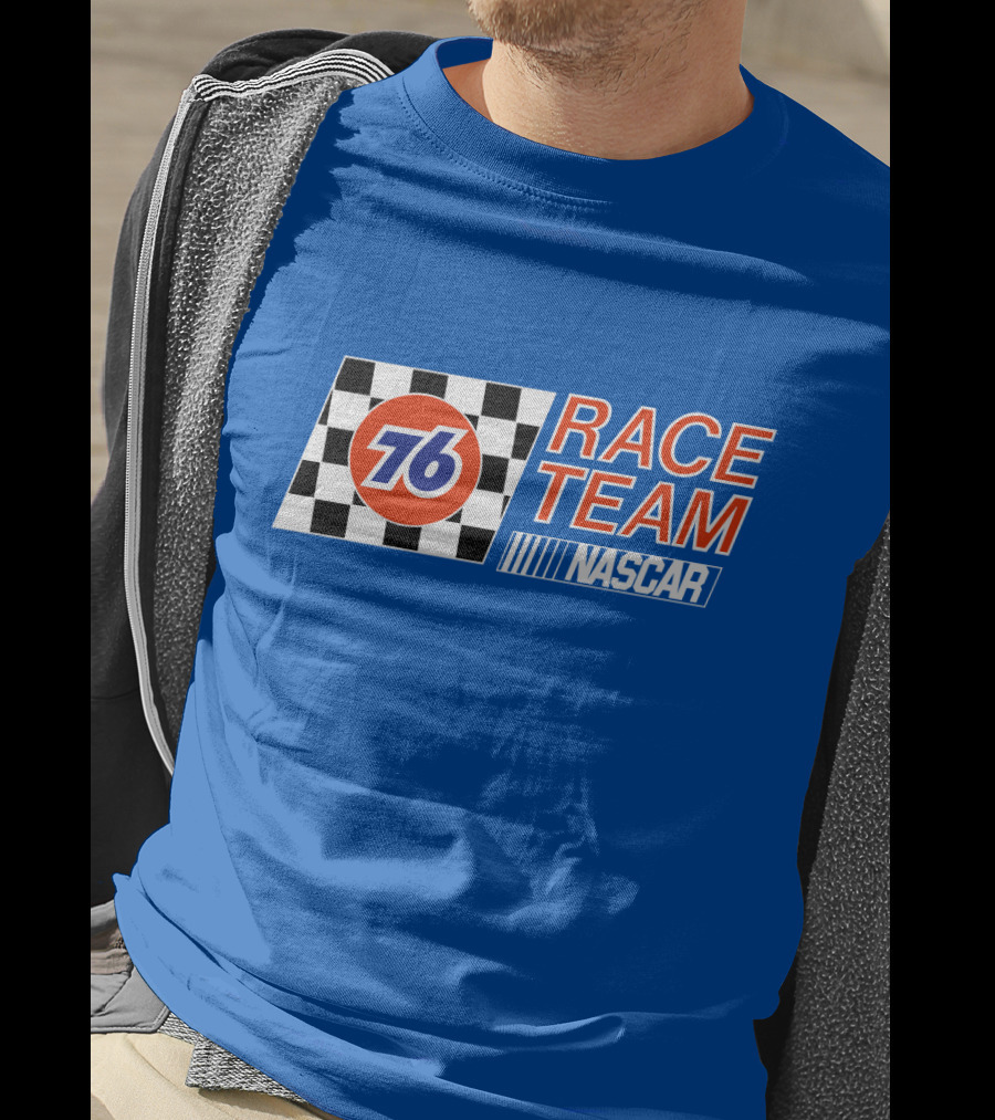 Union 76 Race Team NASCAR Checkered Flag T-Shirt