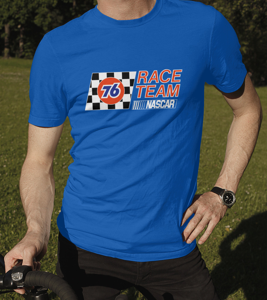 Union 76 Race Team NASCAR Checkered Flag T-Shirt