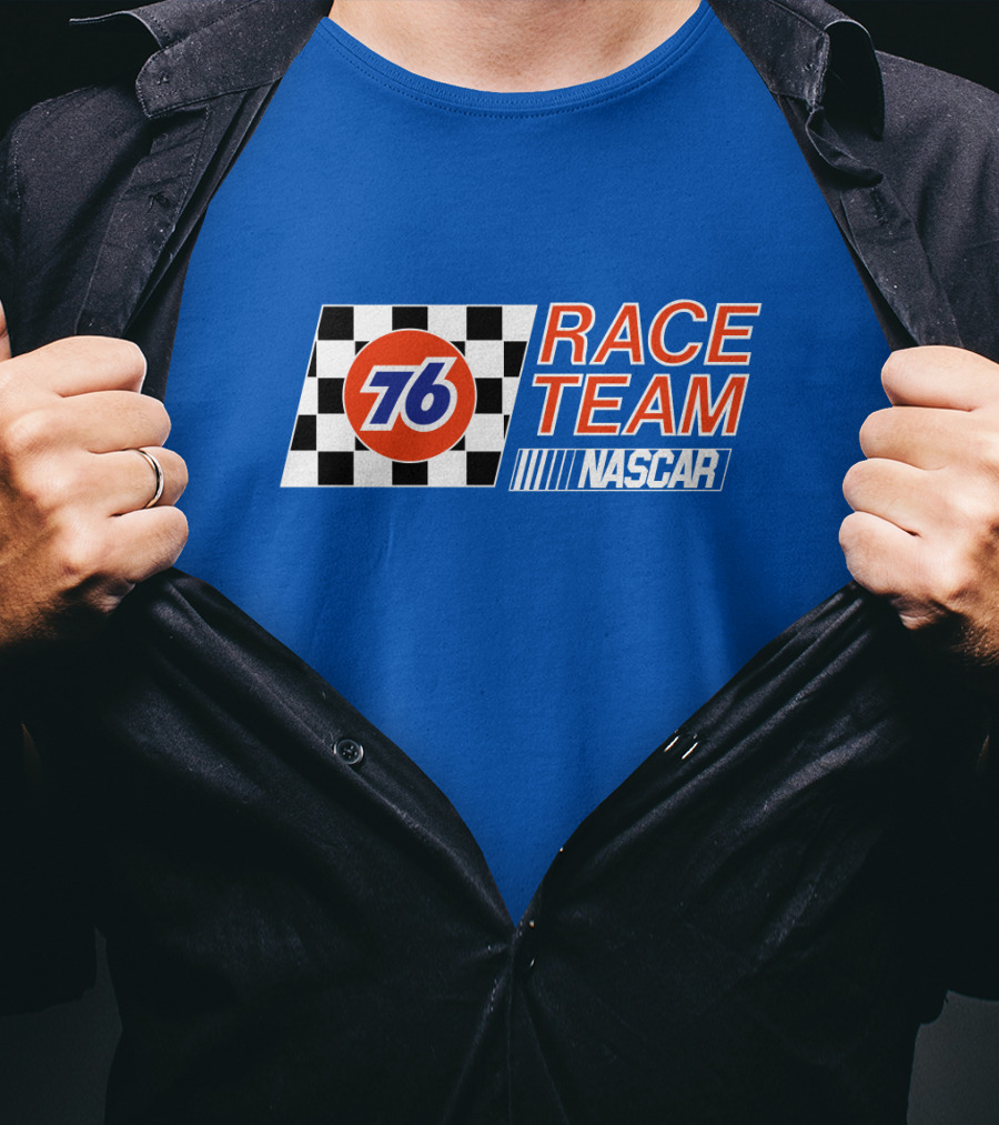 Union 76 Race Team NASCAR Checkered Flag T-Shirt
