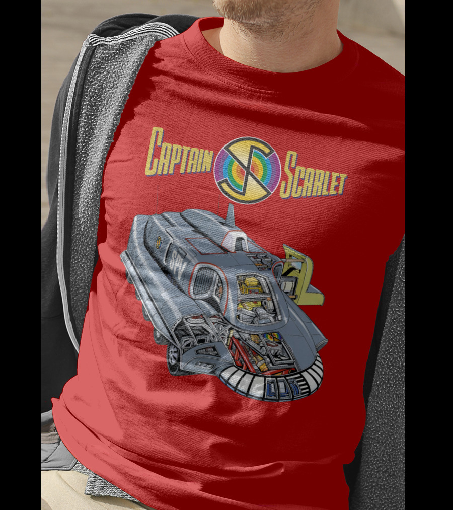 Captain Scarlet SPV Spectrum Pursuit Vehicle Blueprint T-Shirt