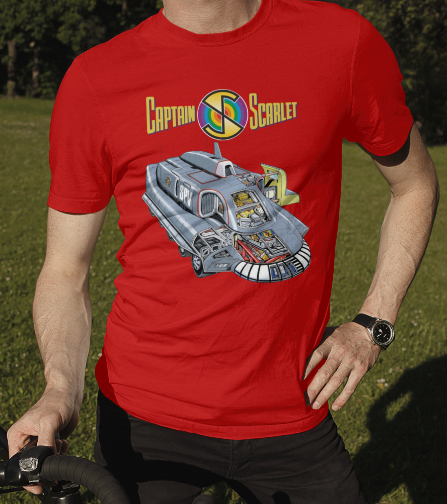 Captain Scarlet SPV Spectrum Pursuit Vehicle Blueprint T-Shirt