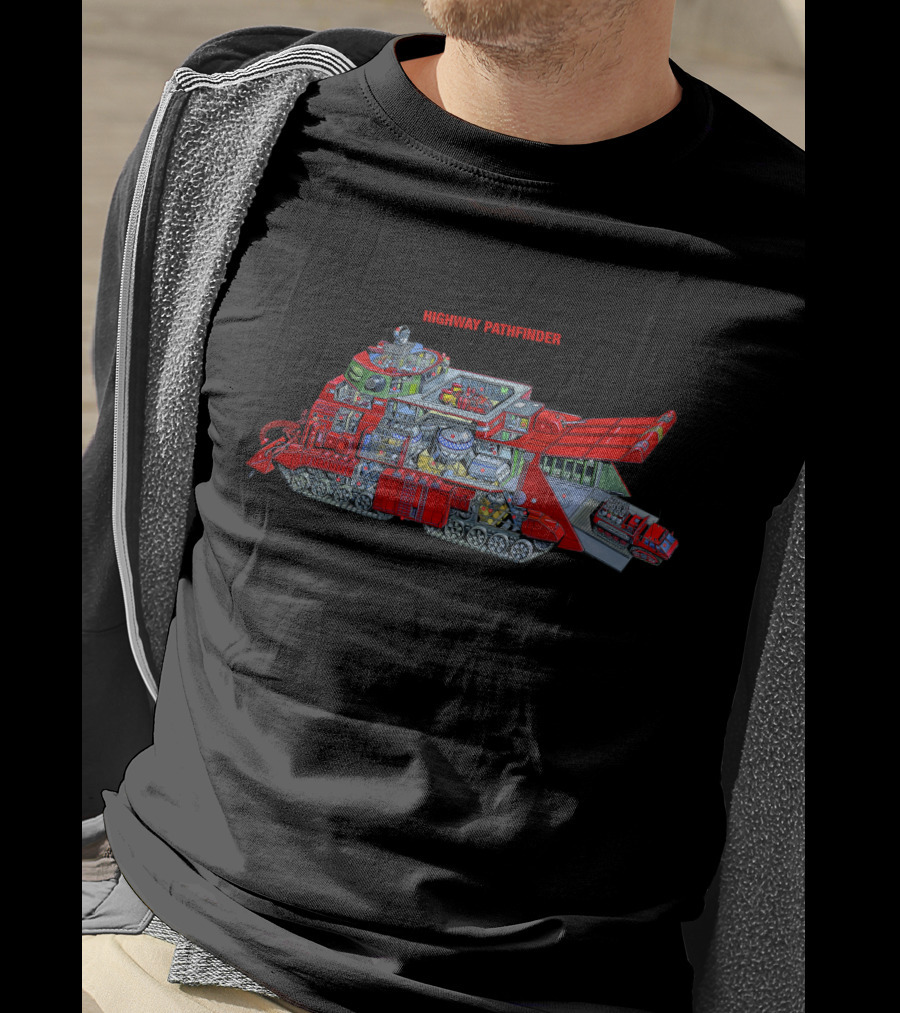 Captain Scarlet Highway Pathfinder Detailed Tank Schematic T-Shirt